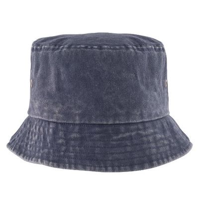 Gorro bob de algodón efecto lavado Azul Marino