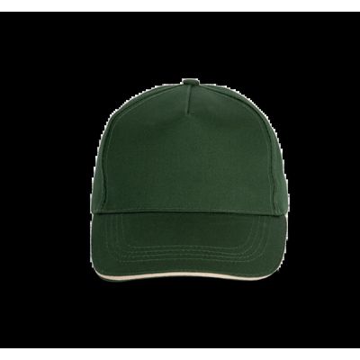 Gorra con banda de transpiración Forest Green / Beige
