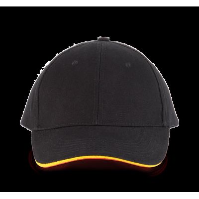 Gorra algodón grueso Black / Yellow / Red