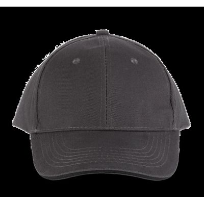 Gorra algodón grueso Dark Grey / Black