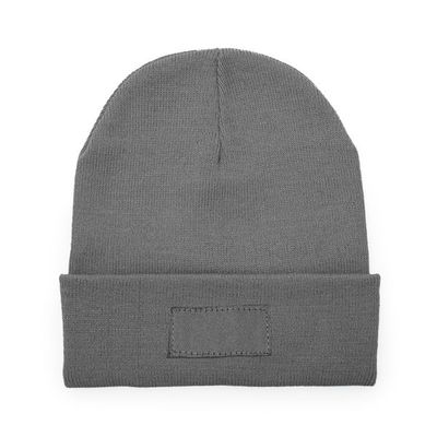 Gorro de punto acrílico doble capa Gris Vigore Talla Única Adulto