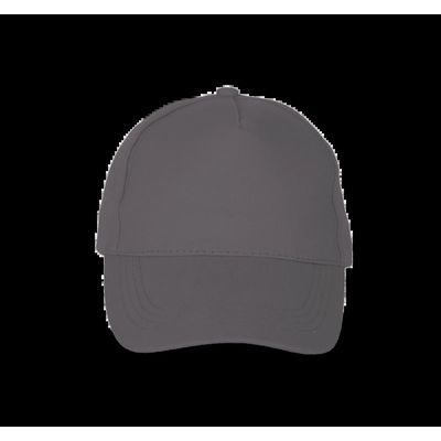 Gorra de algodón grueso con 5 paneles Slate Grey