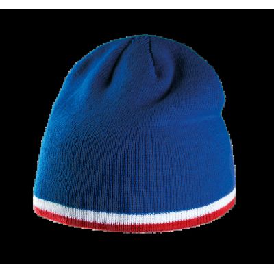 Gorro Punto tricotado Royal Blue / White / Red
