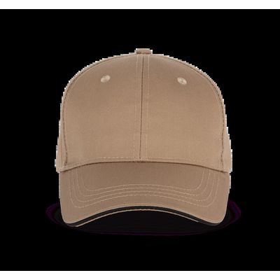 Gorra sandwich 6 paneles Camel / Black
