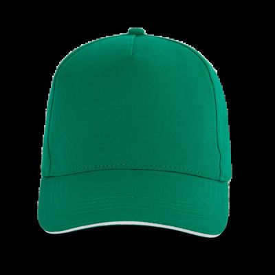 Gorra con banda de transpiración Kelly Green / White