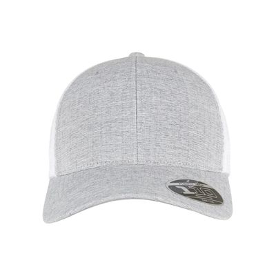 Gorra de rejilla bicolor ajustable Melange Silver / White