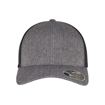 Gorra de rejilla bicolor ajustable Melange Charcoal / Black