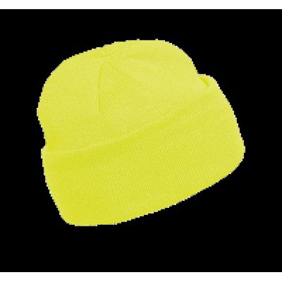 Gorro de punto unisex Fluorescent Yellow