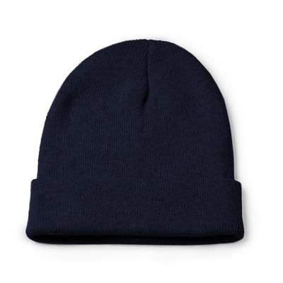 Gorro de poliéster doble capa Marino Talla Única Adulto