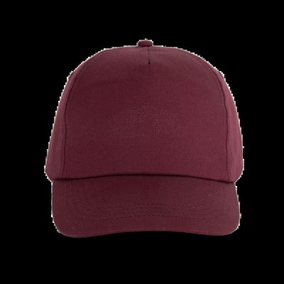 Gorra 5 paneles ajustable Burgundy