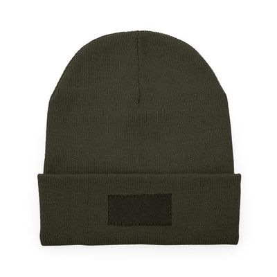 Gorro de punto acrílico doble capa Verde Oscuro Talla Única Adulto