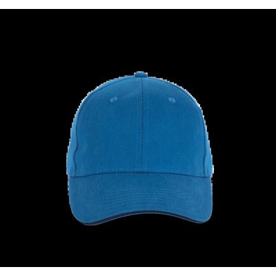 Gorra de algodón orgánico con cierre ajustable Sea Blue / Navy
