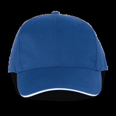Gorra sandwich 6 paneles Royal Blue / White