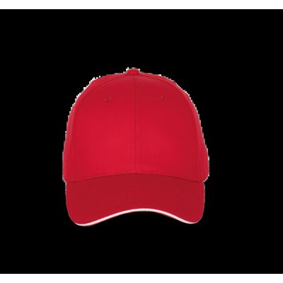 Gorra sencilla de algodón Red / White
