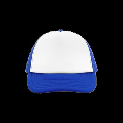 Gorra vintage poliéster Bright Royal / White