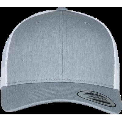 Gorra trucker retro bicolor Heather / White
