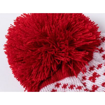 Gorro Navideño con Pom Pom a Juego