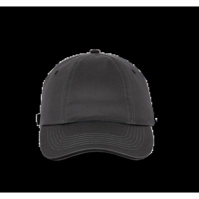 Gorra sarga de algodón Dark Grey / Black