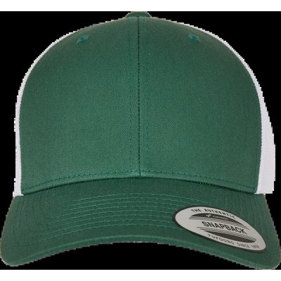 Gorra trucker retro bicolor Evergreen / White