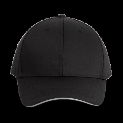 Gorra sandwich 6 paneles Black / Silver