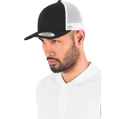 Gorra trucker retro bicolor Black / White