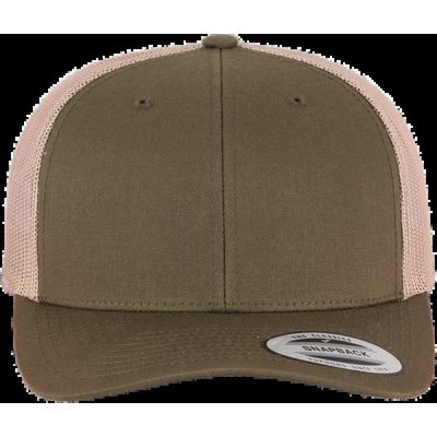 Gorra trucker retro bicolor Mossgreen / Khaki