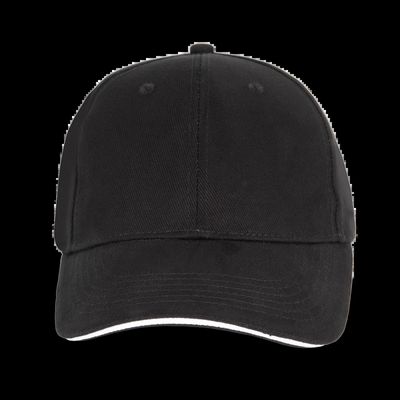 Gorra algodón grueso Black / White