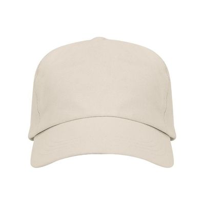Gorra ajustable de algodón en 2 tallas Beige UNICA
