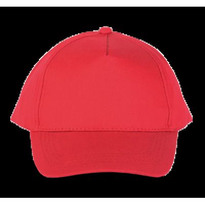 Gorra ajustable mediante tira autoadhesiva Red