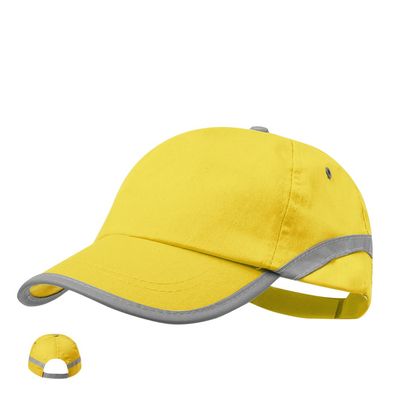 Gorra reflectante de 5 paneles en algodón