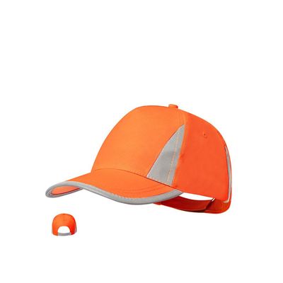 Gorra de poliéster con cierre de velcro