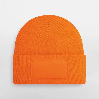 Gorro con parche frontal Orange