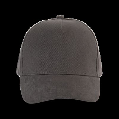 Gorra de algodón grueso con 5 paneles Dark Grey