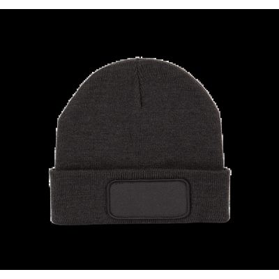 Gorro reciclado con parche Dark Grey