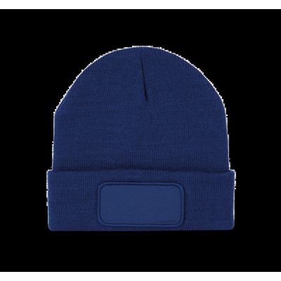 Gorro con parche y forro polar Royal Blue