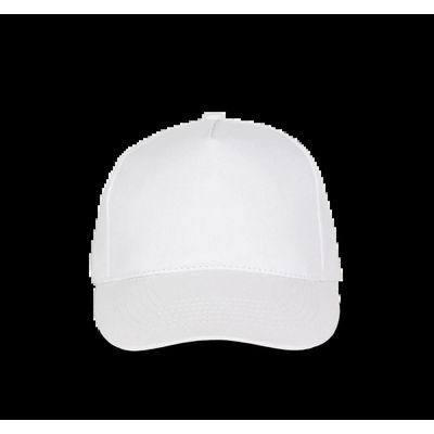 Gorra sarga visera precurvada White
