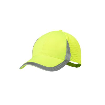 Gorra deportiva amarillo flúor Ama