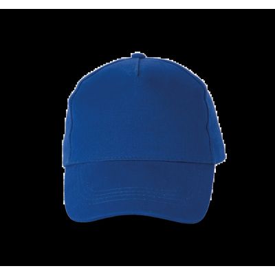 Gorra de algodón grueso con 5 paneles Royal Blue