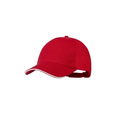 Gorra RPET con cierre de velcro Roj