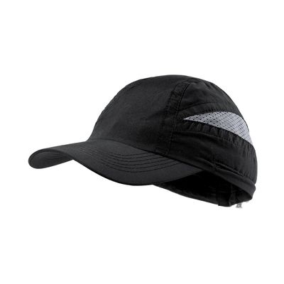 Gorra deportiva de 7 paneles con redecilla para el sudor Neg