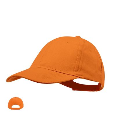 Gorra algodón peinado 6 paneles con cierre de velcro