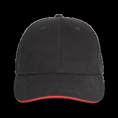 Gorra algodón grueso Black / Red