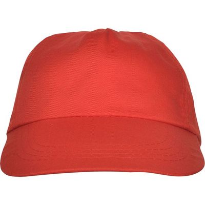 Gorra 5 paneles con ventilación Rojo UNICA