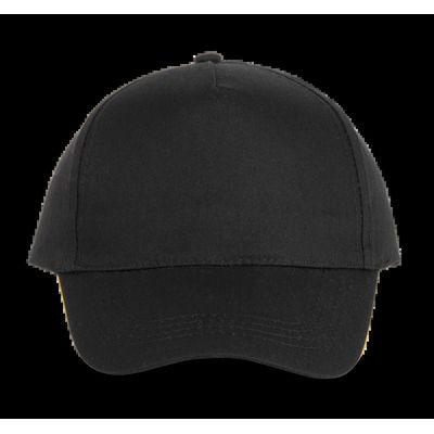 Gorra ajustable mediante tira autoadhesiva Black