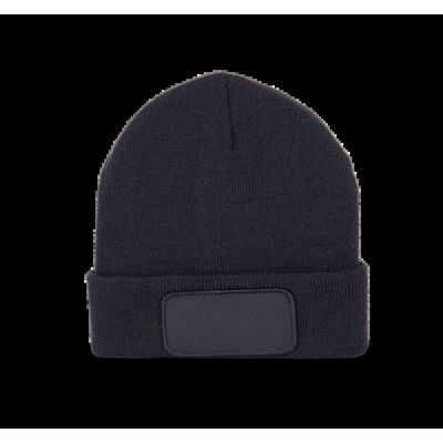 Gorro con forro polar y parche Navy