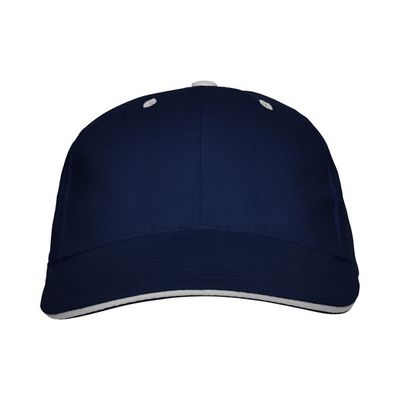 Gorra de algodón con cinta antisudoral Marino UNICA