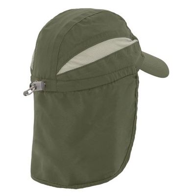 Gorra de microfibra con solapa trasera