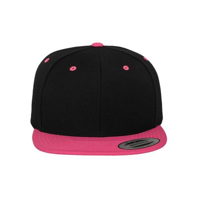 Gorra bicolor snapback Black / Neon Pink