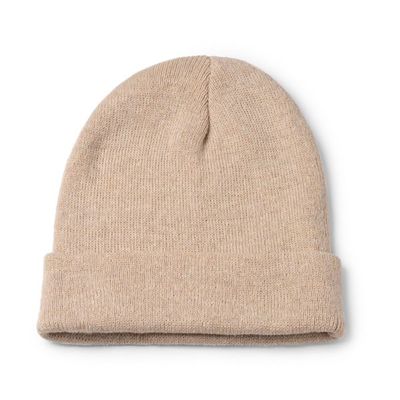 Gorro de poliéster doble capa Beige Talla Única Adulto