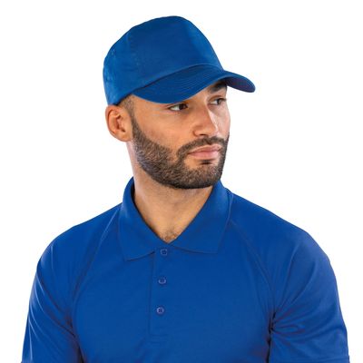 Gorra de algodón con cierre de velcro y ojales